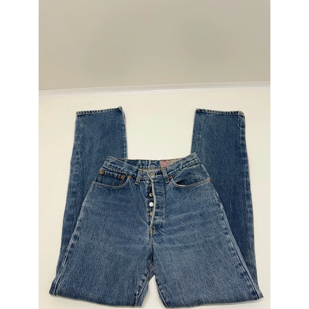 Vintage Levi's 501-0117 USA Jeans 31x31 DEVS Wash Em Hot Tag 1983 Distressed